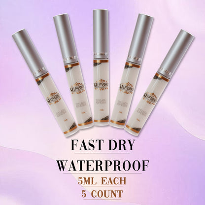 SJLASHES Precision Brush Strip Lash Adhesive | Latex-Free, Waterproof and Dries Clear (5ml)