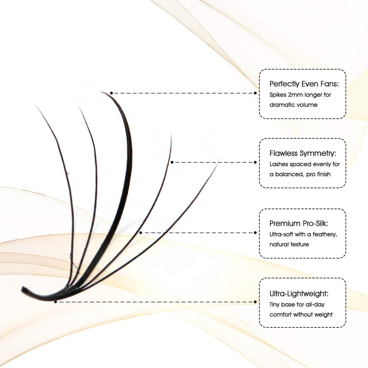 Premium Spiky Premade Volume Lash Fans Wispy Eyelash Extensions 3D 5D 7D 9D Mixed Lengths D Curl 0.07mm Ultra Lightweight Pro Silk Lashes