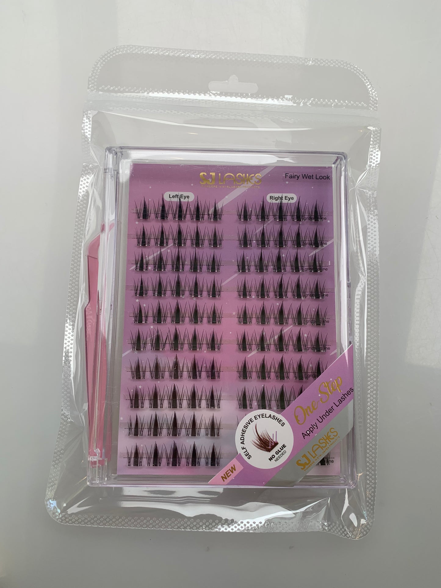 Spiky Wet Look Press-On Cluster Lash Kit