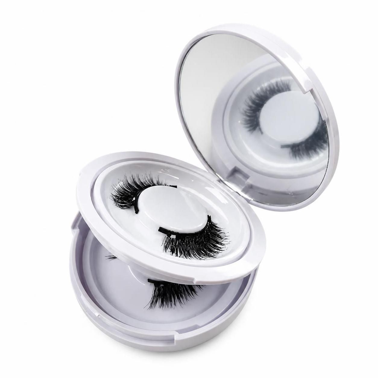 Two-Pair Magnetic Lashes Kit #Fluttery Wispy Magnetic Sandwich Lashes (Factory Direct)