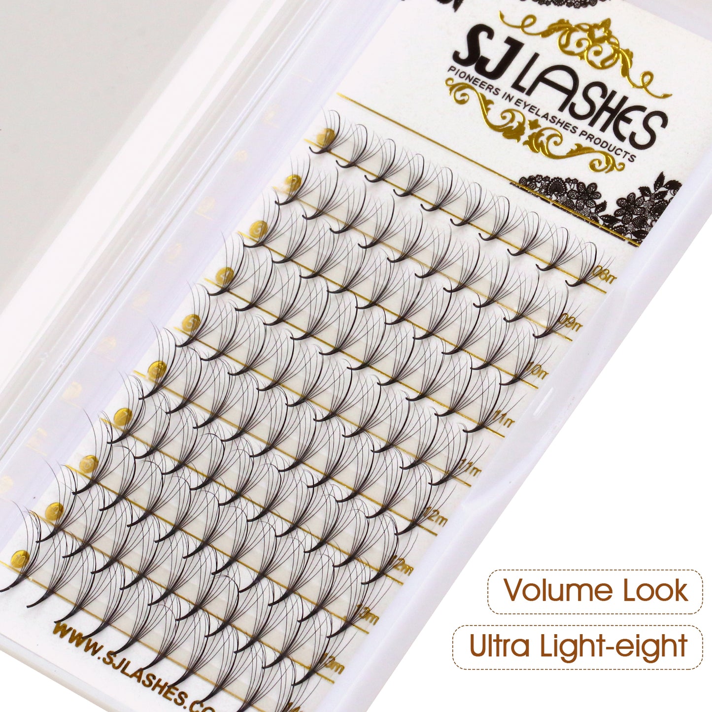 Premium Spiky Premade Volume Lash Fans Wispy Eyelash Extensions 3D 5D 7D 9D Mixed Lengths D Curl 0.07mm Ultra Lightweight Pro Silk Lashes