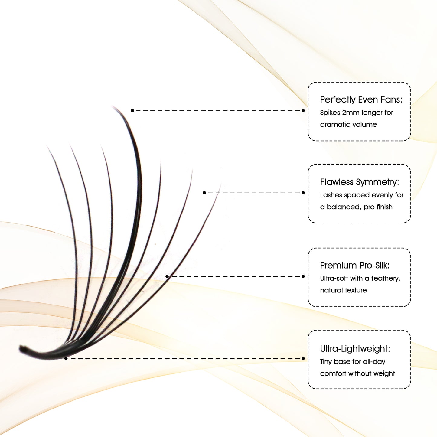 Premium Spiky Premade Volume Lash Fans Wispy Eyelash Extensions 3D 5D 7D 9D Mixed Lengths D Curl 0.07mm Ultra Lightweight Pro Silk Lashes