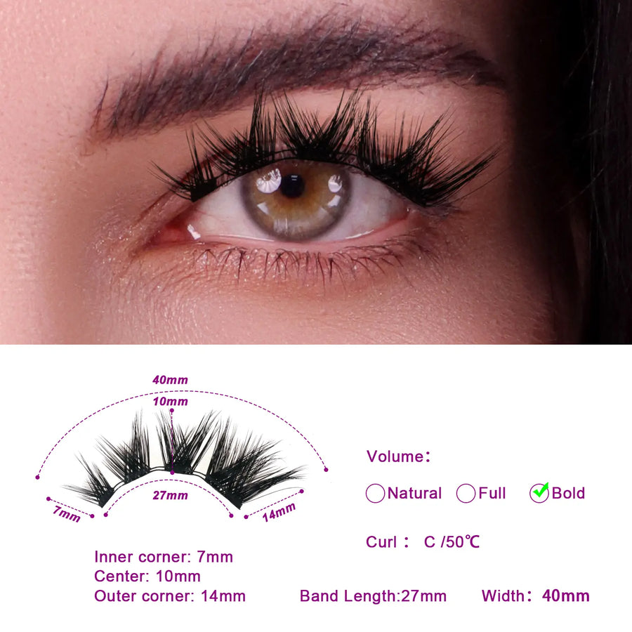 SJ Lash Portable Magnetic False Eyelash Set