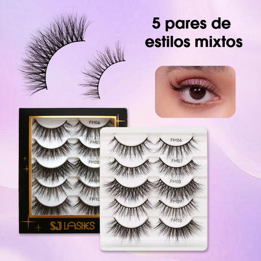 The Celestial 5D Mink Lite Lashes (Sparsest) – Luxury Pro Black Edition