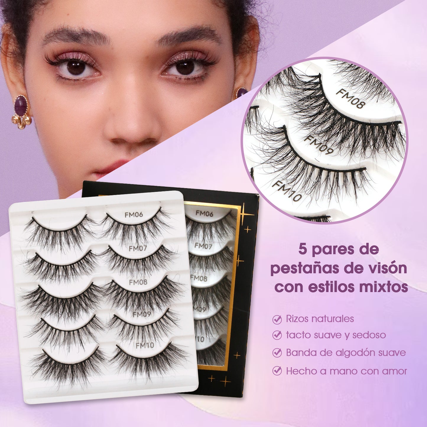 The Celestial 5D Mink Lite Lashes (Sparsest) – Luxury Pro Black Edition