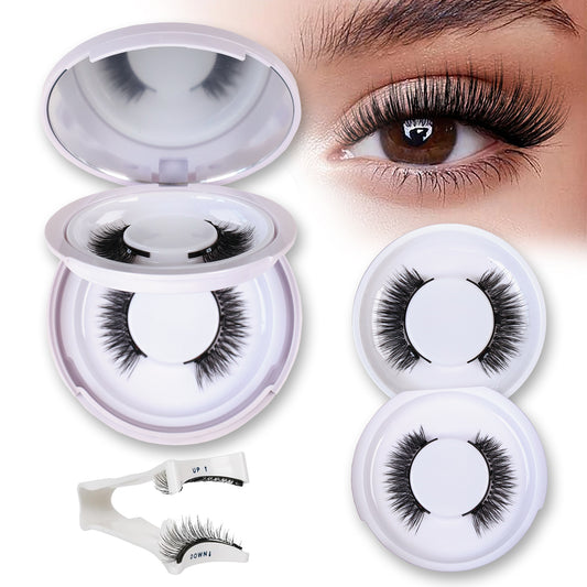 Two-Pair Magnetic Lashes Kit #Fluttery Wispy Magnetic Sandwich Lashes (Factory Direct)