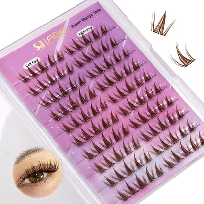 Brown Manga Look Press-On Lash Kit