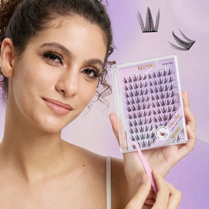 Classic Natural Look Press-On Cluster Lash Kit