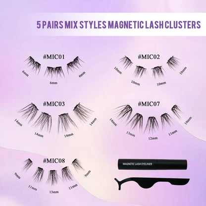 The Lash Flex DIY Segmented Magnetic Cluster Kit (5 Pairs)