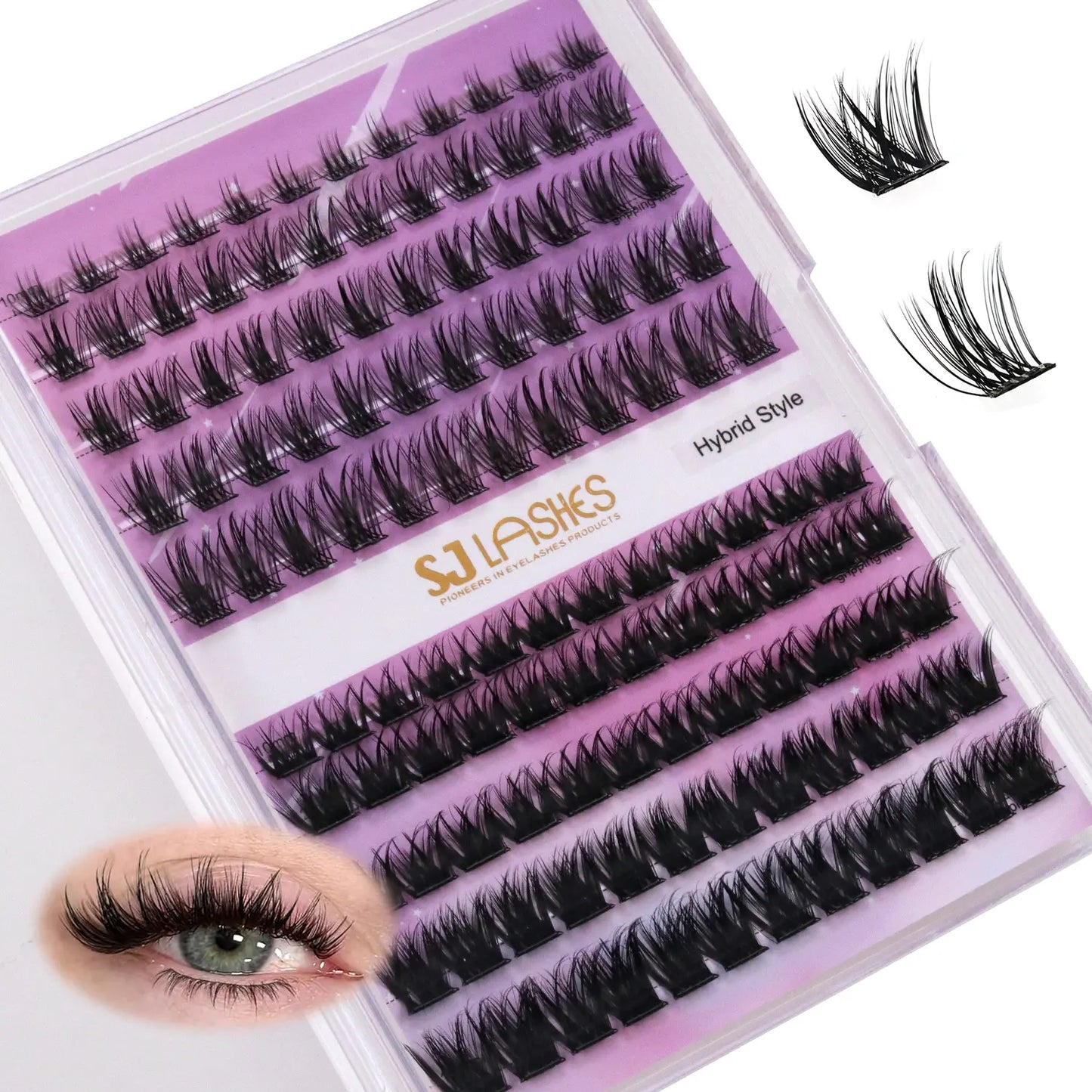 Signature Hybrid Eyelash Cluster Kit (Glue-Free)
