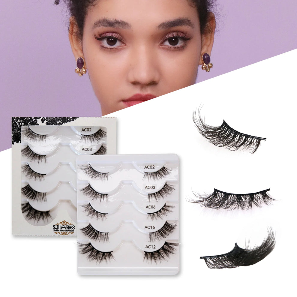 1. Sjlashesshop The Flirt Accent Half Lashes – Subtle Definition Set