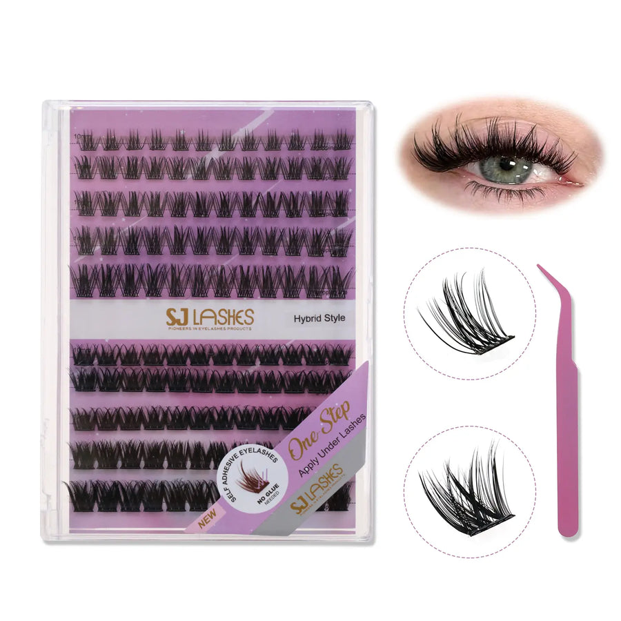 Sjlashesshop Signature Hybrid Eyelash Cluster Kit