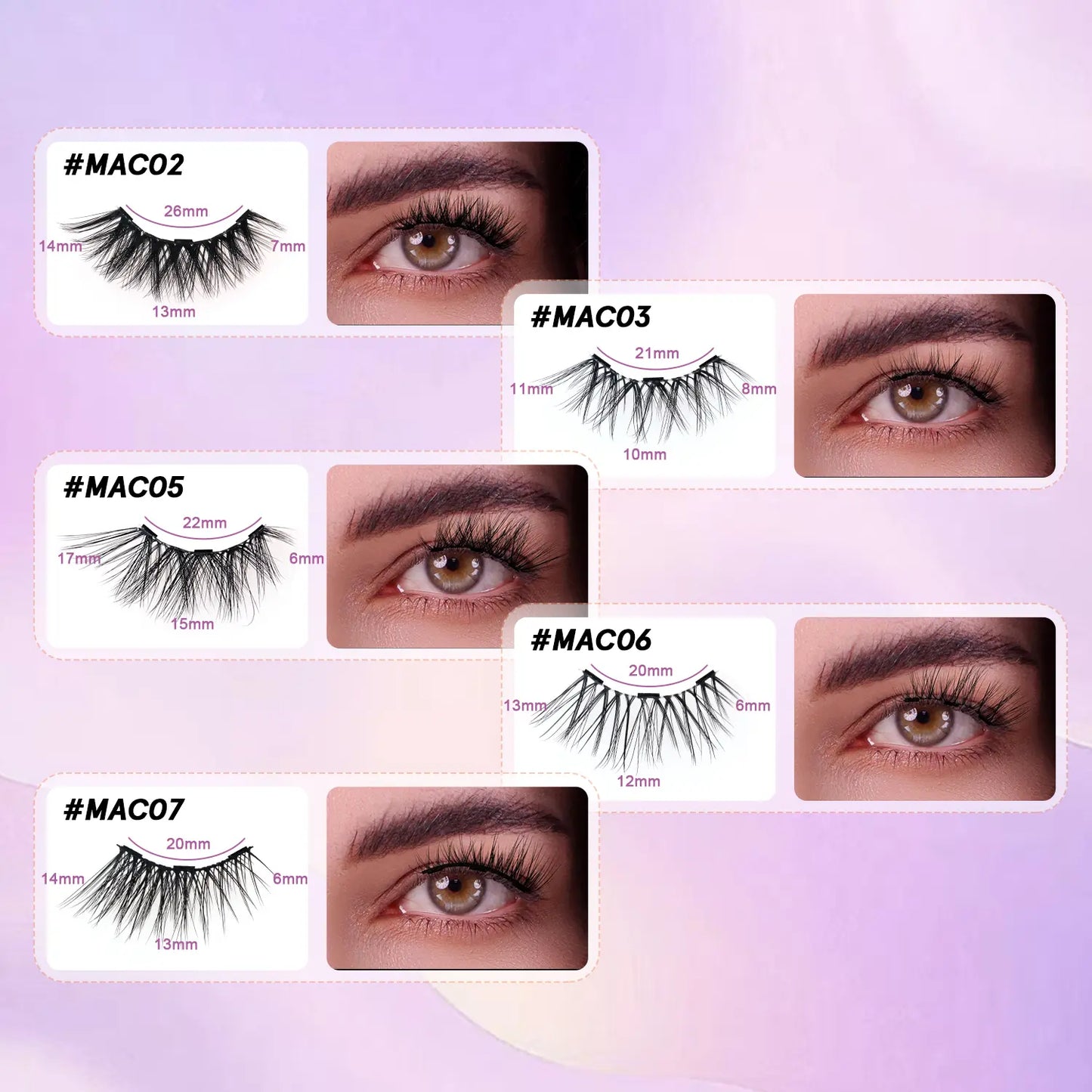 Conjunto de cílios postiços magnéticos Quick-Fix Half-Lash Accent (5 pares)