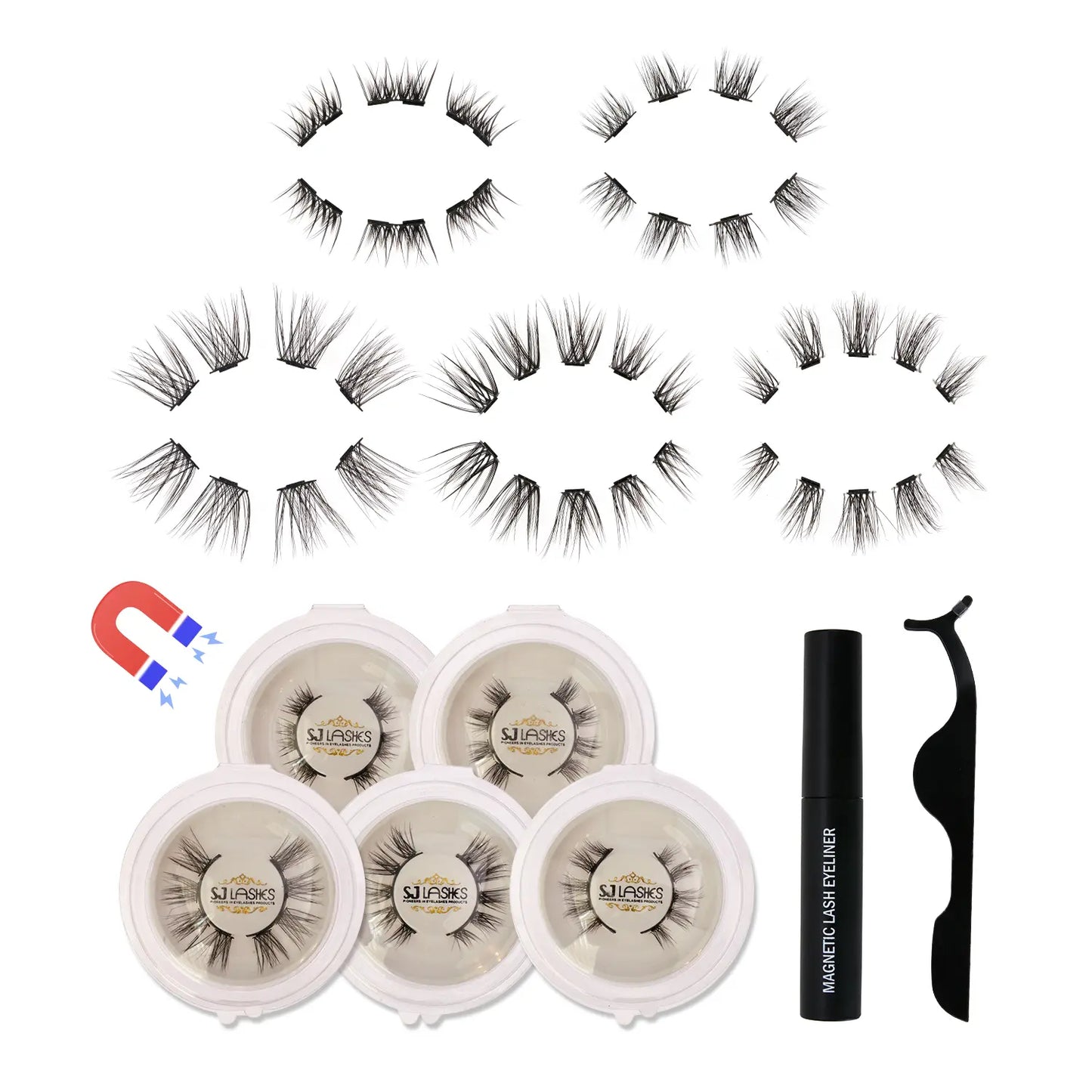 The Lash Flex DIY Segmented Magnetic Cluster Kit (5 Pairs)