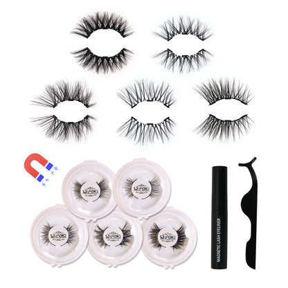 Conjunto de cílios postiços magnéticos Quick-Fix Half-Lash Accent (5 pares)