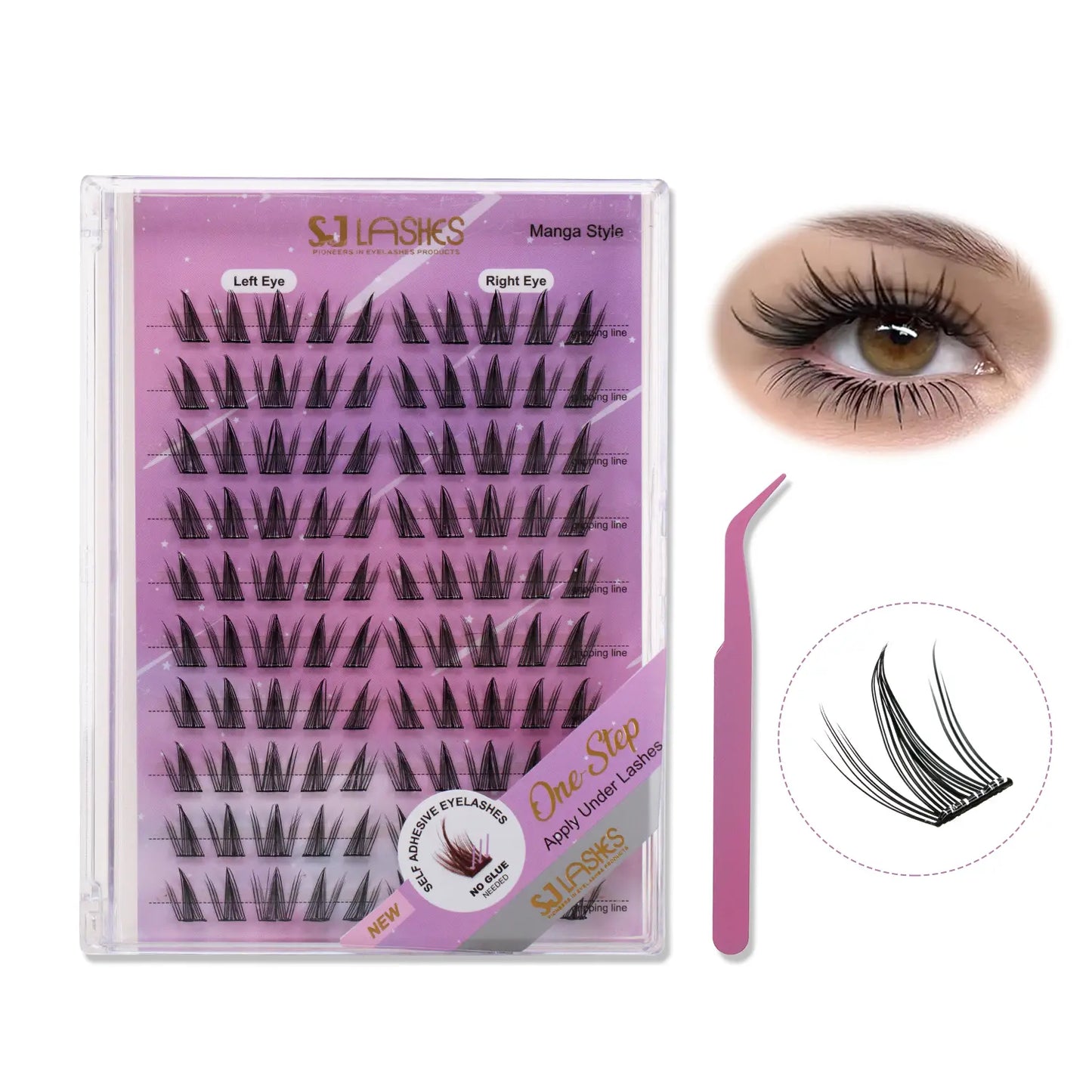 Manga Look Press-On Lash Kit