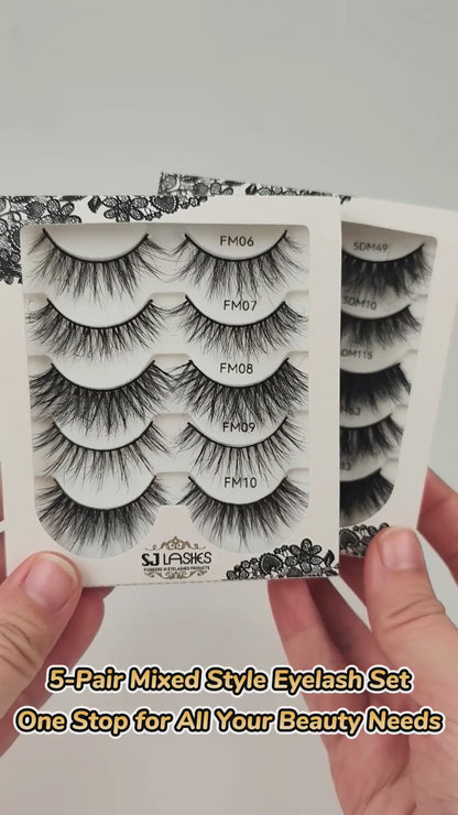 The Celestial 5D Mink Lite Lashes (Sparsest) – Luxury Pro Black Edition