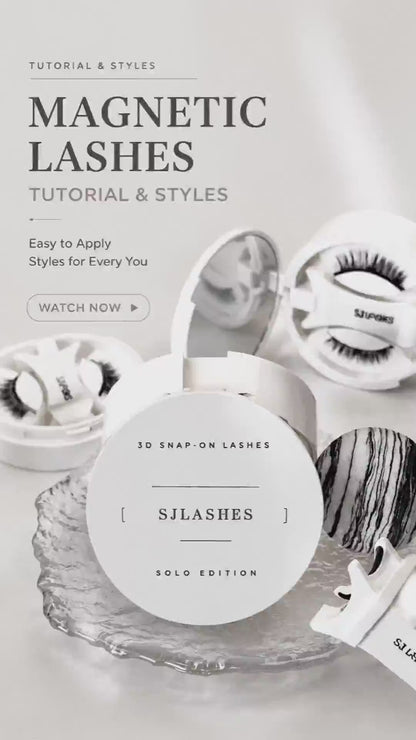 Single-Pair Magnetic Lashes Kit #Classic Look Magnetic Sandwich Lashes (Factory Direct)